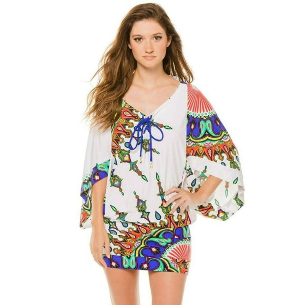 Trina Turk Kasbah Swim Coverup Tunic Dress
